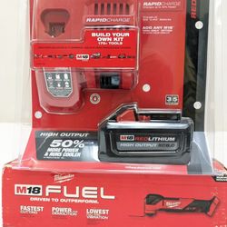 M18 Milwaukee FUEL Brushless Oscillating Multi-tool + XC 8.0 Starter Kit 