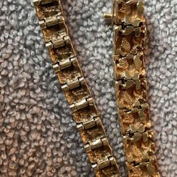 14k Nugget Bracelet 