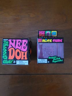 Needoh Squish Toy for Kids - Pink and Orange