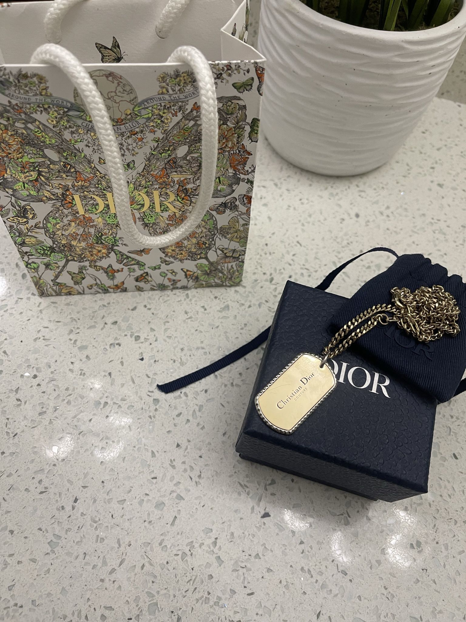 Brand new Authentic men’sDior necklace 