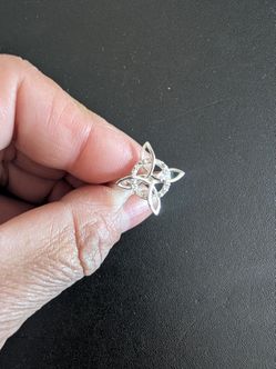 Silver 9.25 witch knot ring size 6