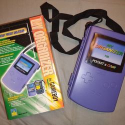 My Organizer For Pocket & Color Nintendo Gameboy Hard Travel Case Purple