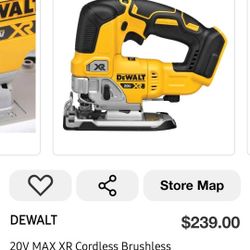 20V ΜΑΧ XR Cordless BrushlesS Jigsaw (Tool Only)