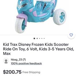 Disney Frozen Electrical Scooter Retail Price $210 My Price $60