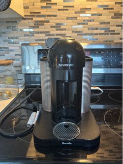 Nespresso Coffee Maker and Espresso Machine by Breville + Milk Frother