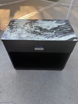Purple rain marble side table
