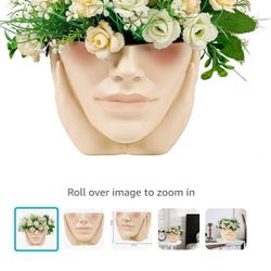 Pretty Woman Face Planter Pot (3)