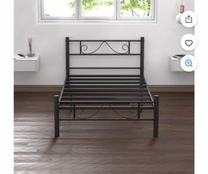 Twin bed frame w/mattress