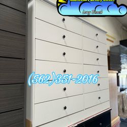 White 12 Drawer Dresser Compressed Chest Comoda Nueva 