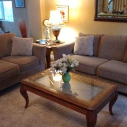 Brown Sofas Set