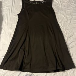 Deb plus size Women’s sleeveless Dress,  3XL, black 