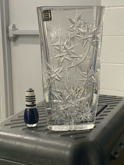Bohemian crystal vase