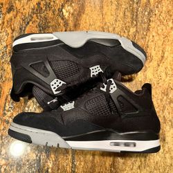 Jordan 4 Black Canvas