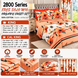 8-Piece Solo Mio Organic Cotton Sheet Set