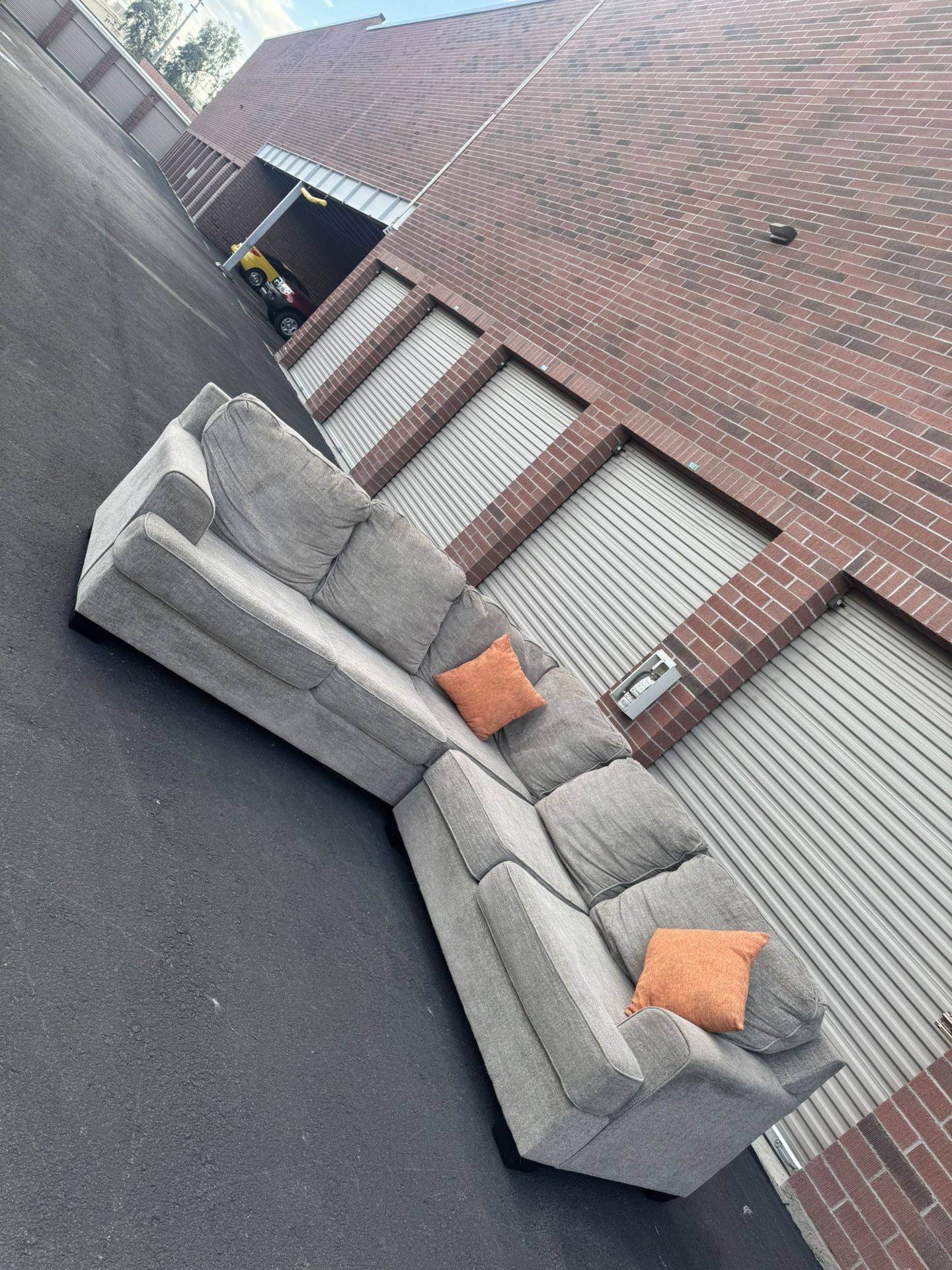 really Nice Light Gray Sectional Couch