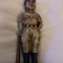 Babe Ruth Cast  Iron Piggy Bank