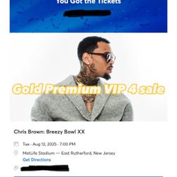 Gold Package Chris Brown Floor Seat Tickets 