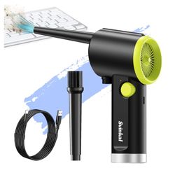 Compressed air Duster Electric, Computer air Blower Gun, air Blower for Computer Keyboard, Cordless air Duster, for Cleaning Camera Toys Greenery Comp