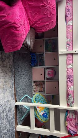 Low twin loft bed frame
