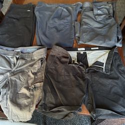 Panama, Jack, Goodfellow, and Kenneth Cole lot of five pairs of men’s shorts 36 to 38 waist