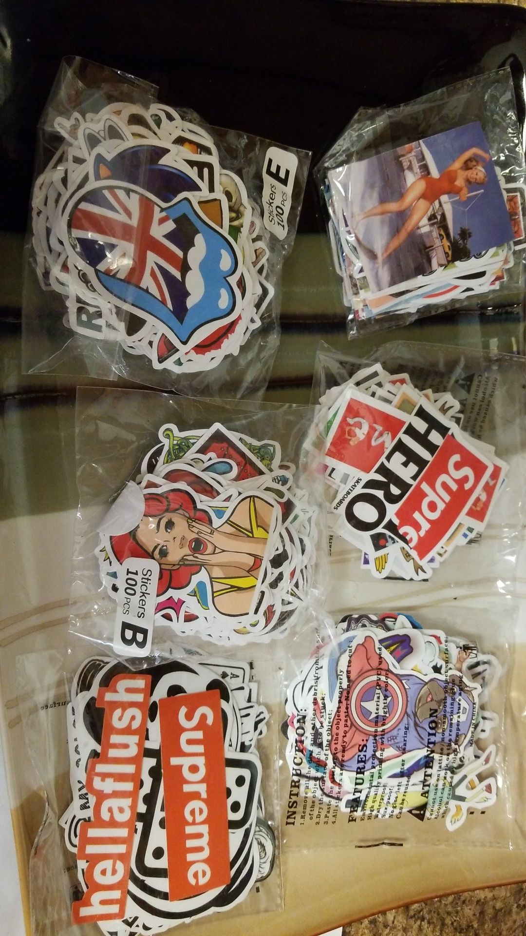 Stickers l have a different l can send extra pictures