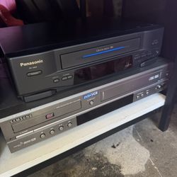 Panasonic Samsung VHS DVD Players 