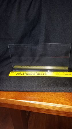 Retail organizers shelf dividers clear plastic 10" x 5" QTY Available NEW