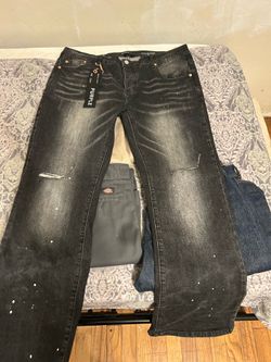 Purple jeans