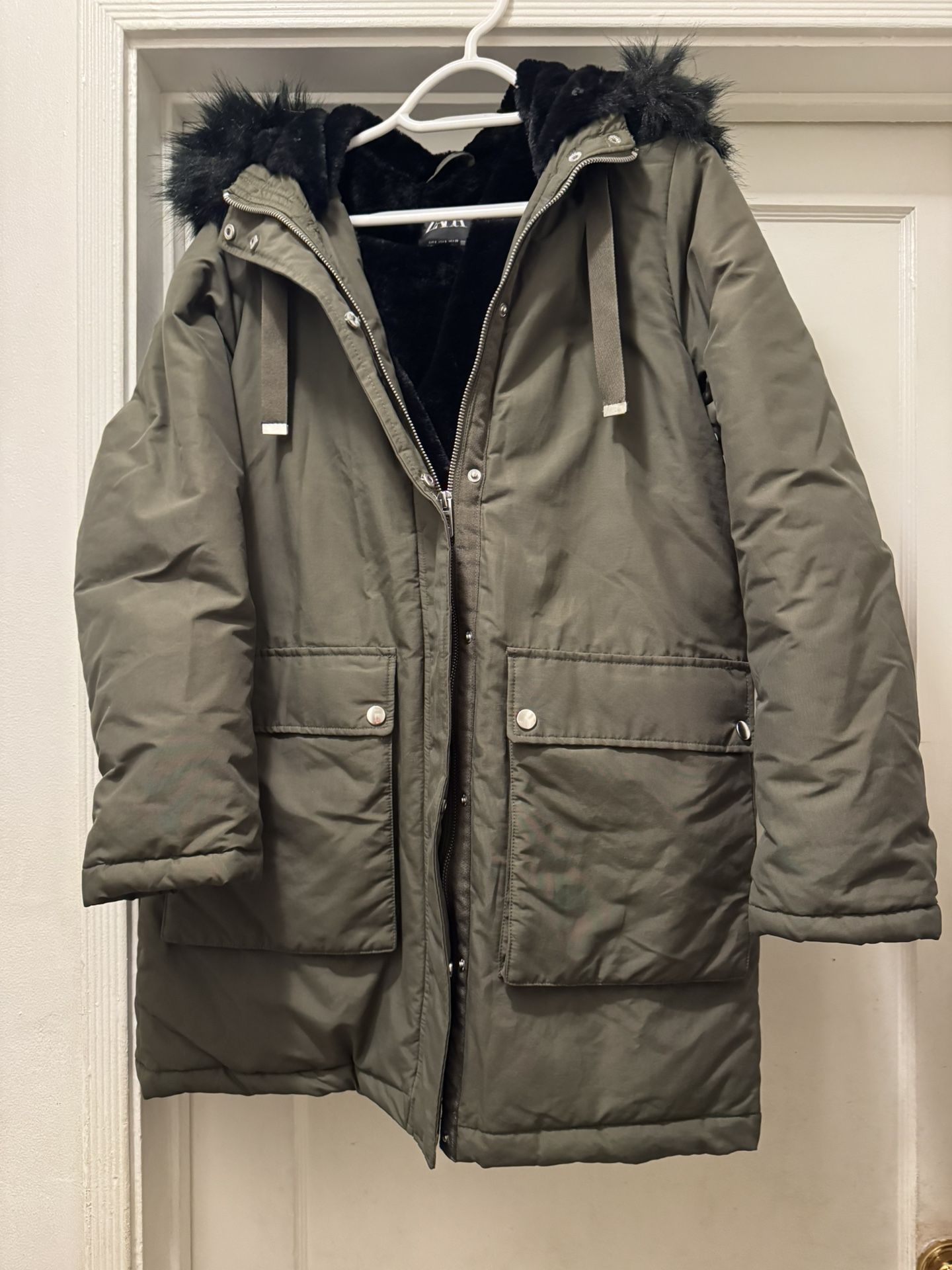 ZARA  Parka Jacket Size Small
