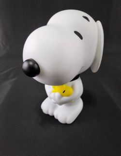 Snoopy with Woodstock Plastic Figural Bank