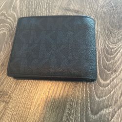MK MENS WALLET BLUE $25