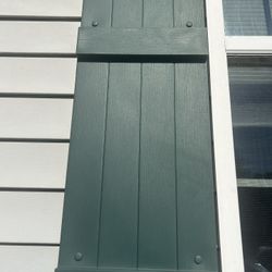 Outdoor Green Shutters