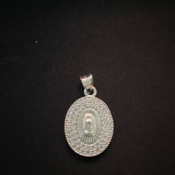 Virgin Mary 925 Silver Pendant 
