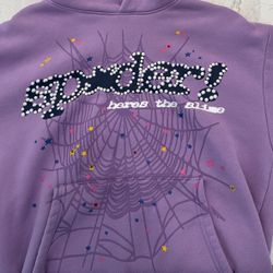 purple spider hoodie 1:1 size small
