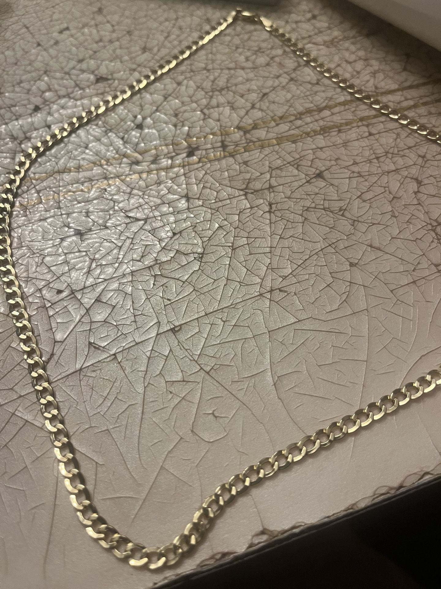 Real 10 K Gold Figaro Chain 20 Inch Long