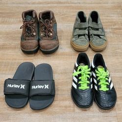 Timberland/ Adidas/ Hurley/ Vans Shoes (Lot of 4)/ Size 1 Kids