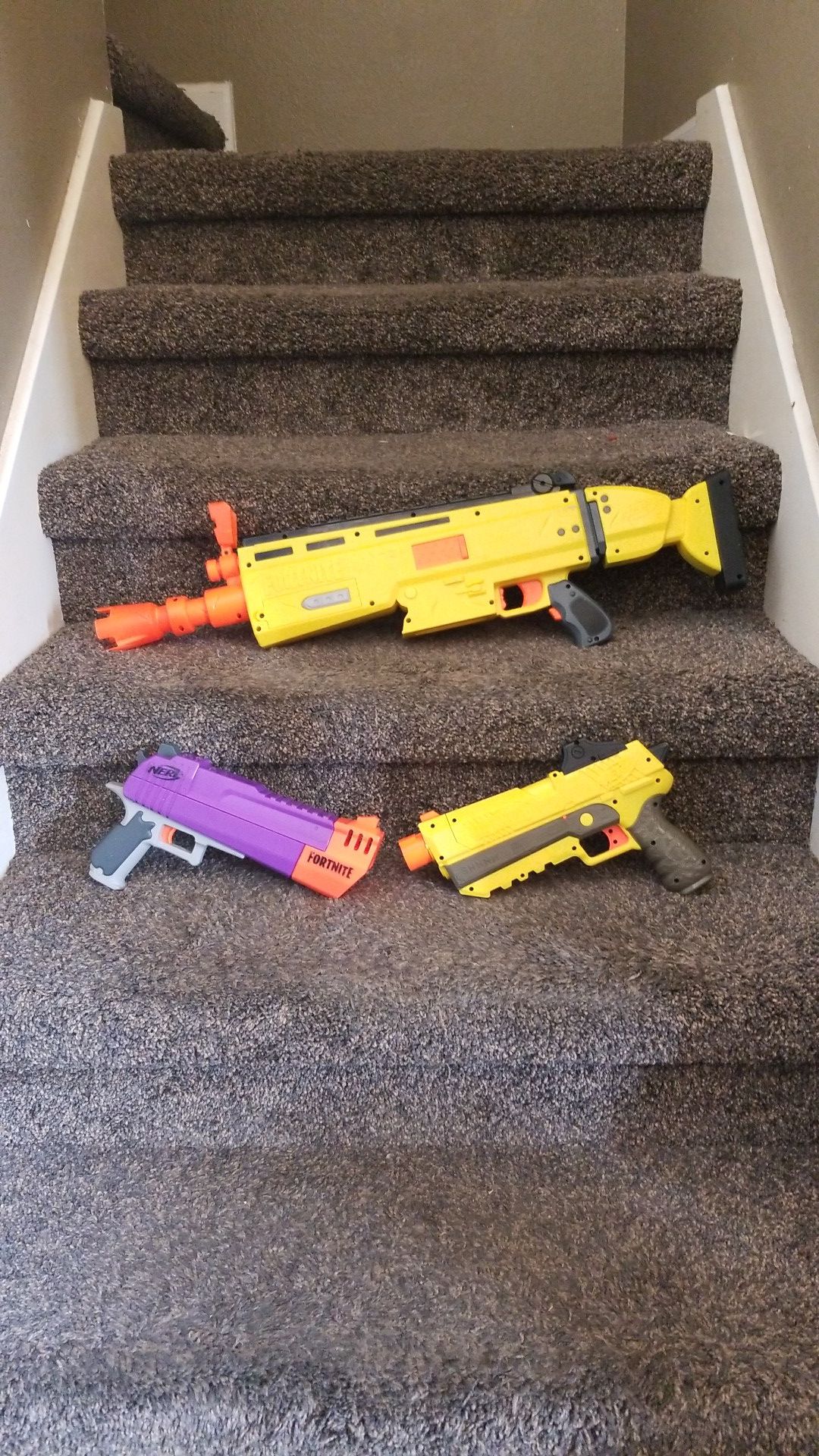 Lot of 3 nerf guns fortnite collection weapon