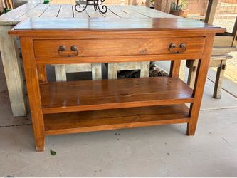 Wood console