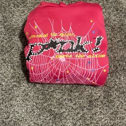 Sp5der Pink Hoodie 