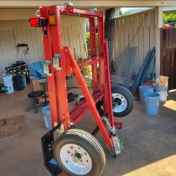 Folding trailer still in box