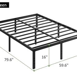 Metal Bedframe Queen (Missing Piece)
