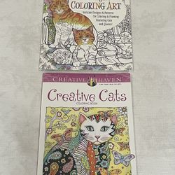 Cat Design Coloring Books. 20+ Pages in Each Book. 