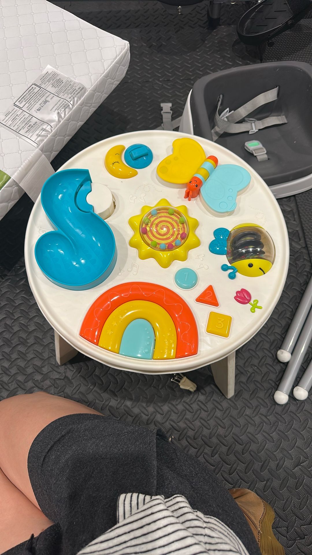 Baby Activity Table Wooden Legs