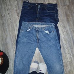 36w 32L Levi Strauss505 Jeans Two Pair Nearly New