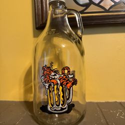 TIGER TOWN TAVERN 64 oz Glass Jug Clemson Fan Classic 
