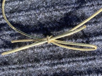 Elastic silver& gold decorative ties