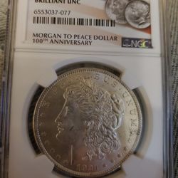 91SX550 DECENT LAST YEAR MINTED MORGAN DOLLAR