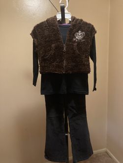 Kids size 8 corduroys and 7-8 shirt/vest