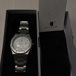 SAPPHERO Silver Professional Men’s Watch