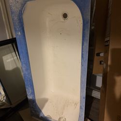 60in By 30 In Metal Tub Installed Nut Never Used